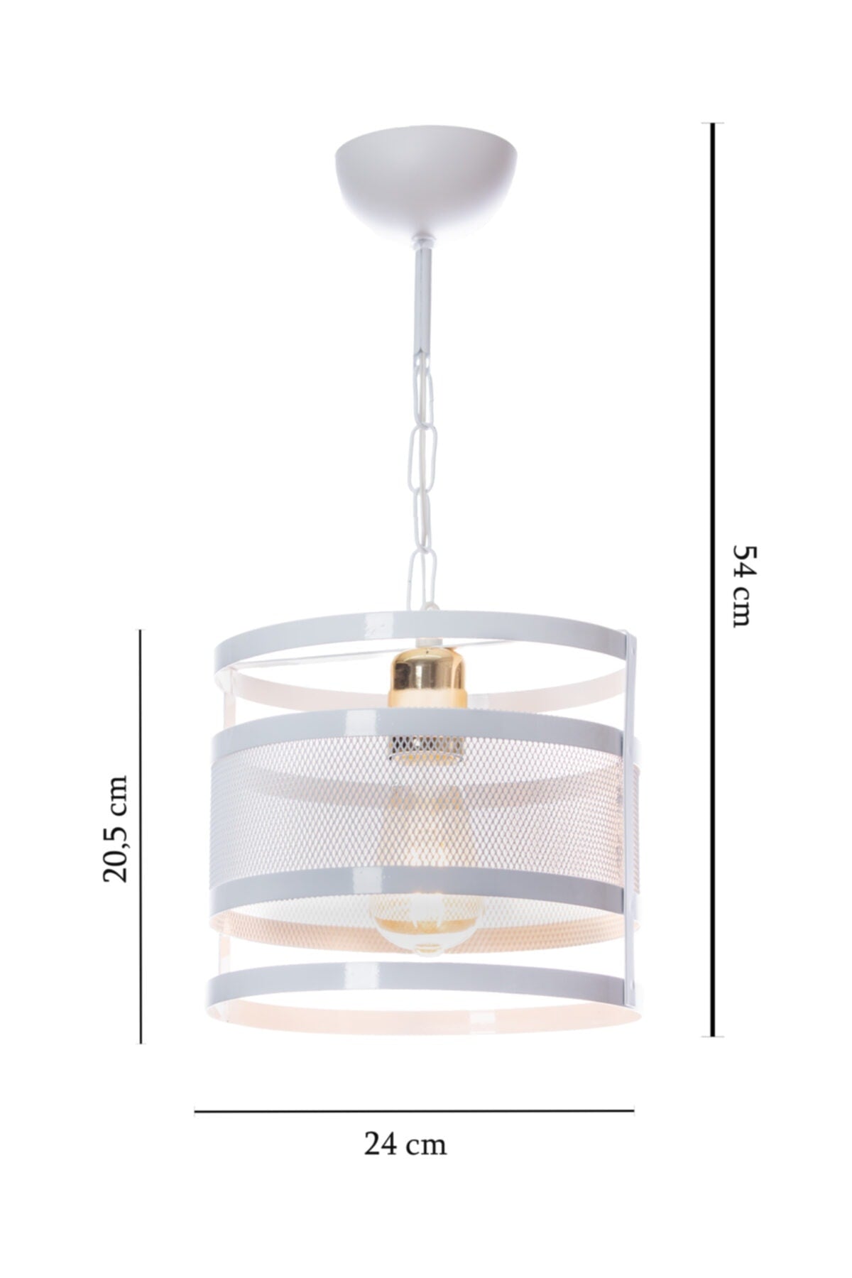 Single White Ring Gold Chandelier-Single Modern Pendant Chandelier-Single Chandelier Models-Single Pendant Chandelier