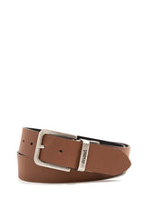Double Sided Brown Leather Belt 092227-32150