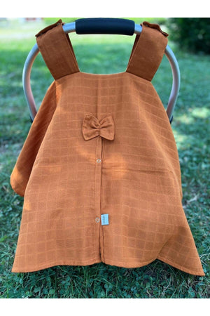 Run Baby Muslin Fabric Pushchair Cover (Cinner) 75X100Cm