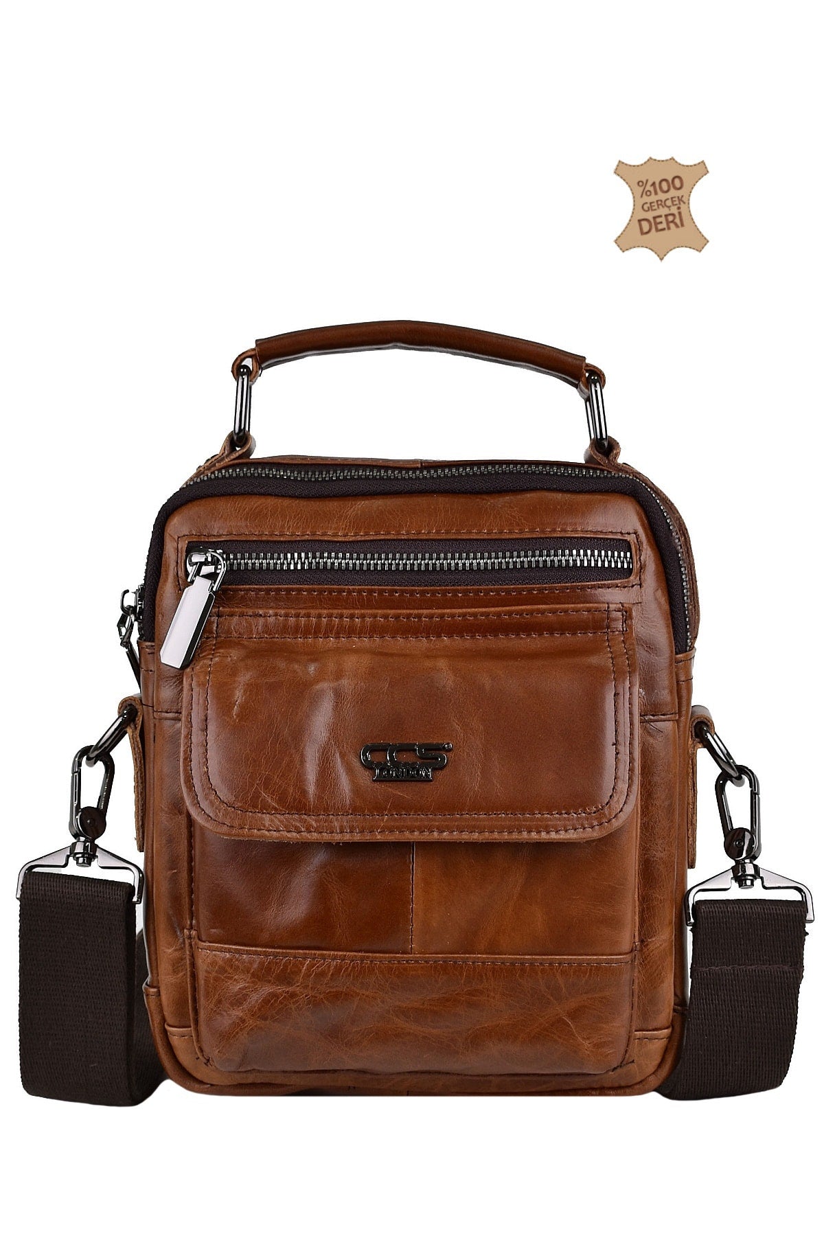 ÇÇS Multi Eyed Genuine Leather Men's Bag 31441