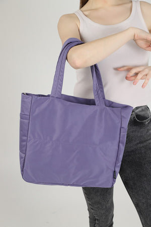Lila U25 3-Compartment Side 2 Pocket Detailed Zipper Closure Canvas Women'S Arm And Shoulder Bag B:35 E:35 G: