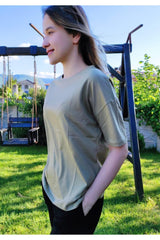 Women's Khaki Basic T-shirt - Swordslife