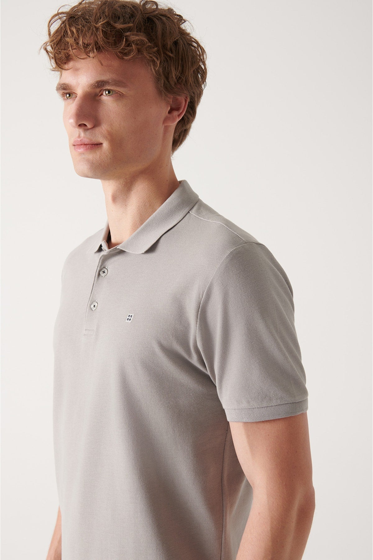  Мужская футболка из 100 % хлопка с дышащим камнем Стандартный крой Нормальный покрой с воротником-поло E001004