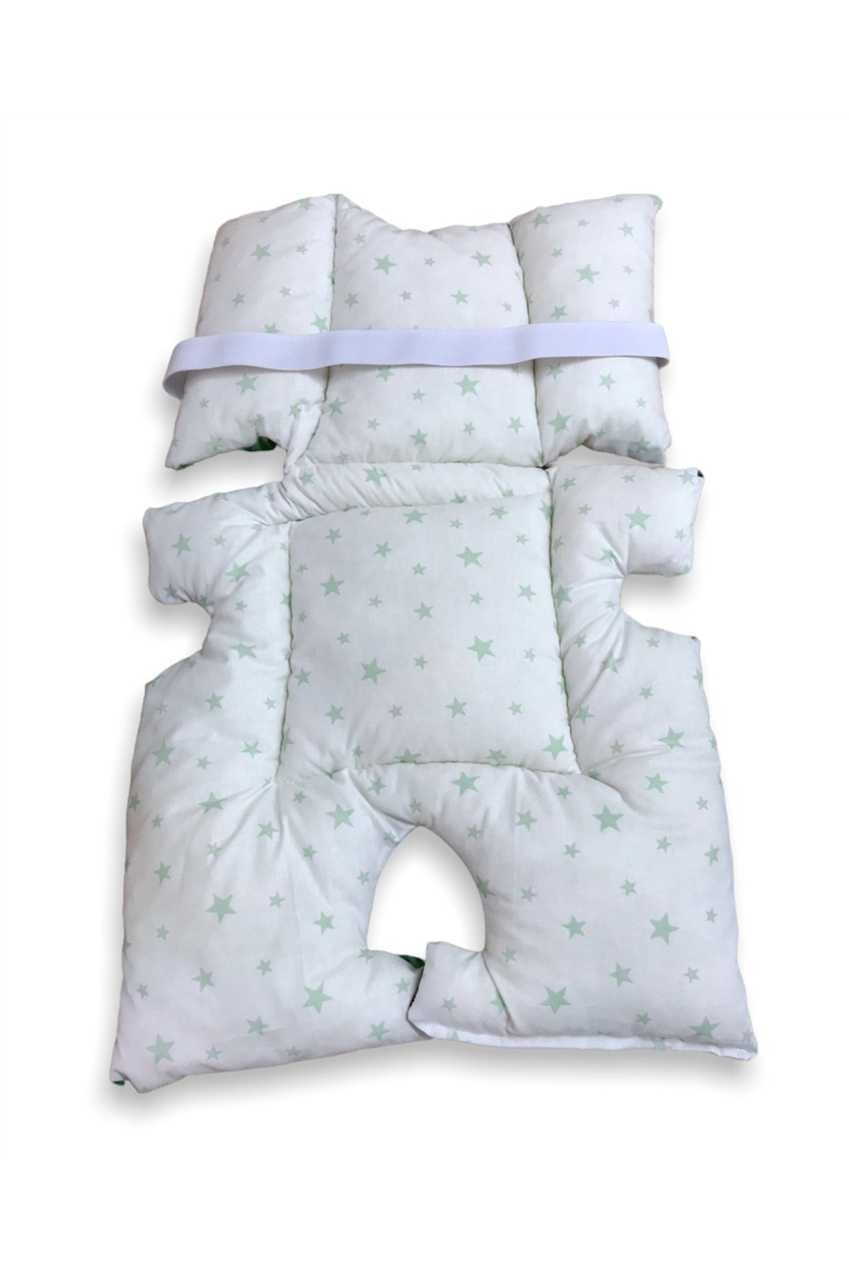 Kinderwagenkissen aus 100 % Baumwolle, Grüner Wald