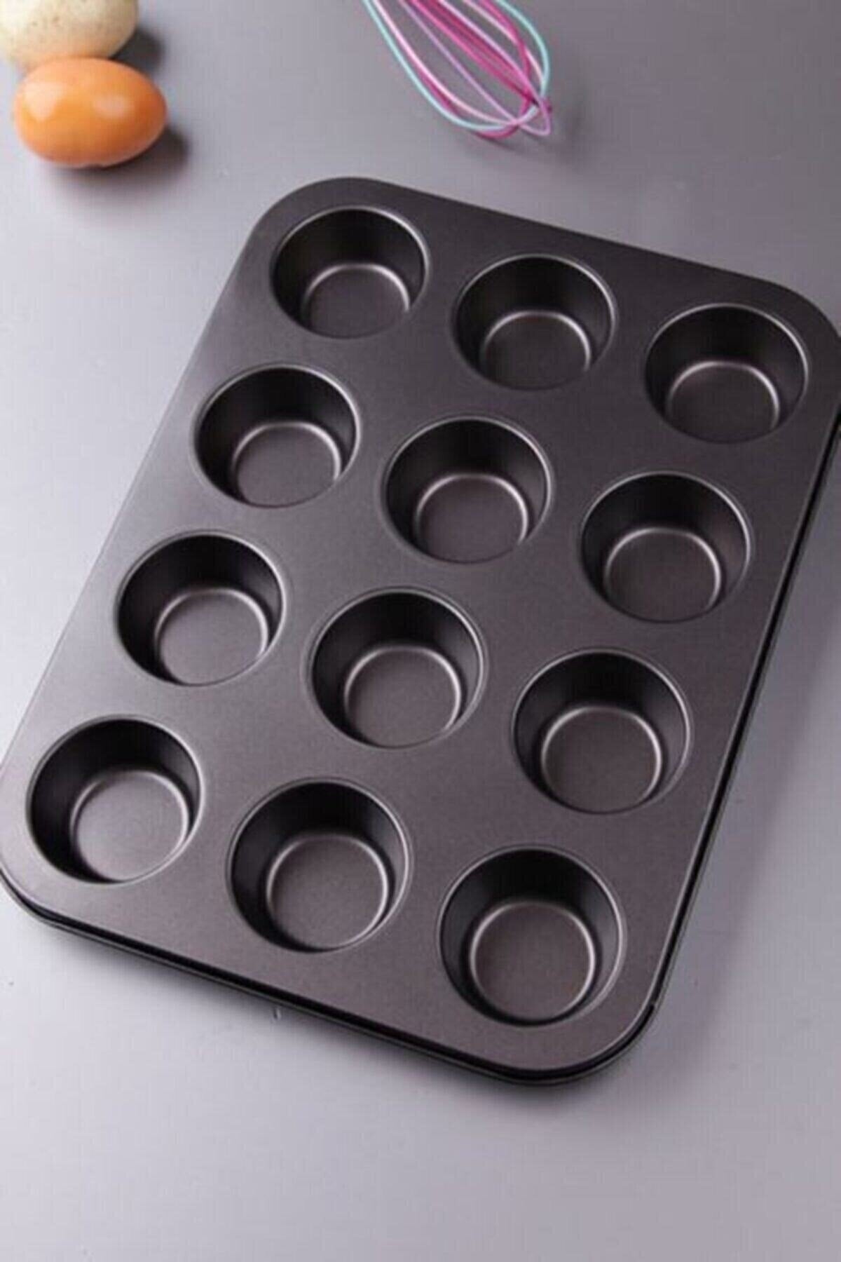 12 Piece Cake Mold Fireproof Non-Stick Muffin Cupcake Mold Cake Mold