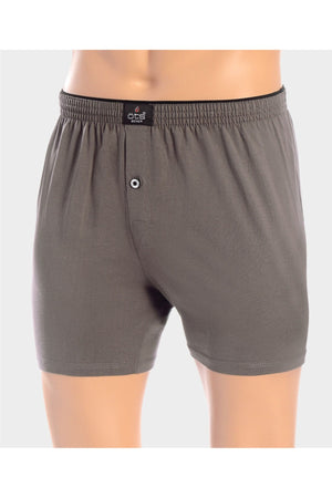 6 Pack Men'S Single Jersey Boxer Smoked Cotton