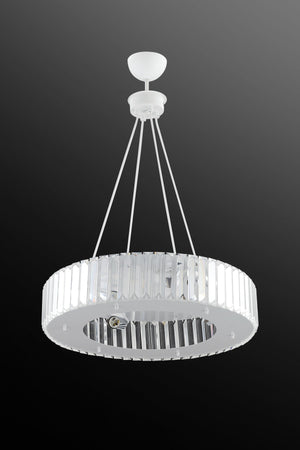 Luxury Diamond 47 Cm White Chandelier