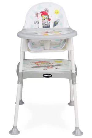 Baby Fütterung 3In1 Schreibtisch Hochstuhl Grau Flugzeug