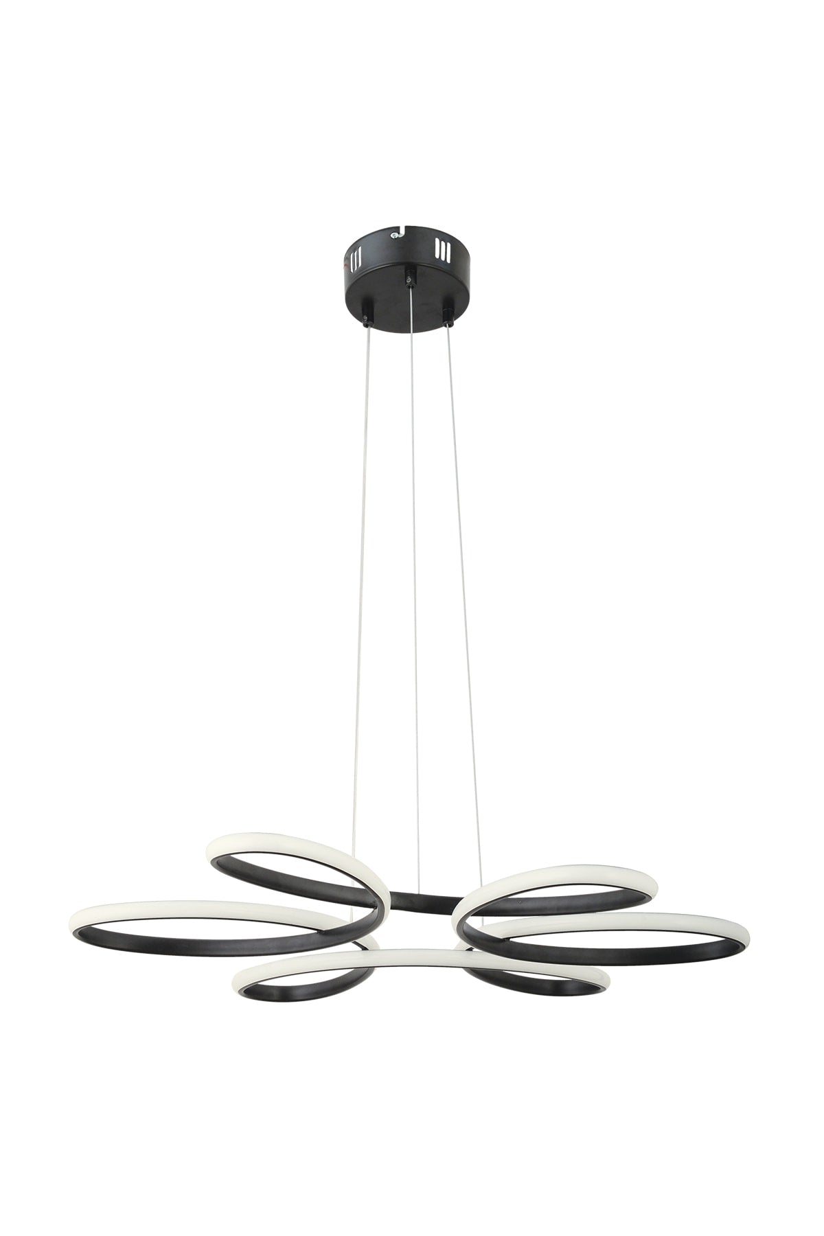 Flora Schwarz Moderne Pendelleuchte Led Kronleuchter