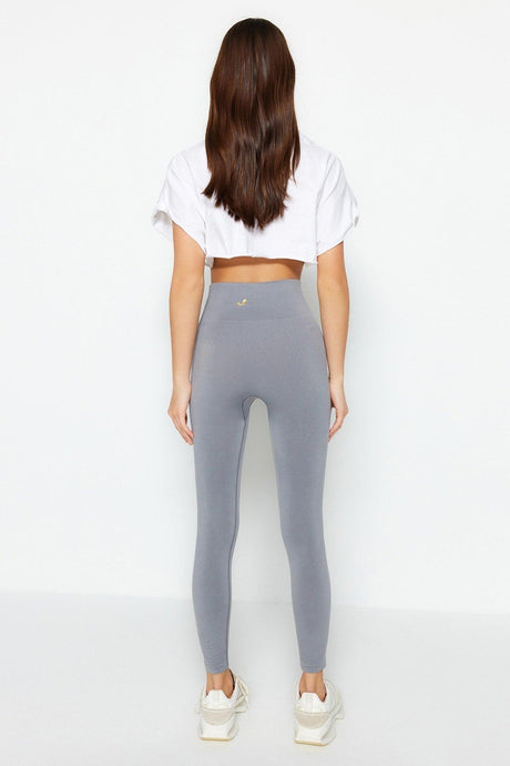Vella - Gray High Waist Gainer Leggings - Swordslife