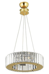 Luxury Diamond 37 Cm Gold Luxury Crystal Stone Chandelier