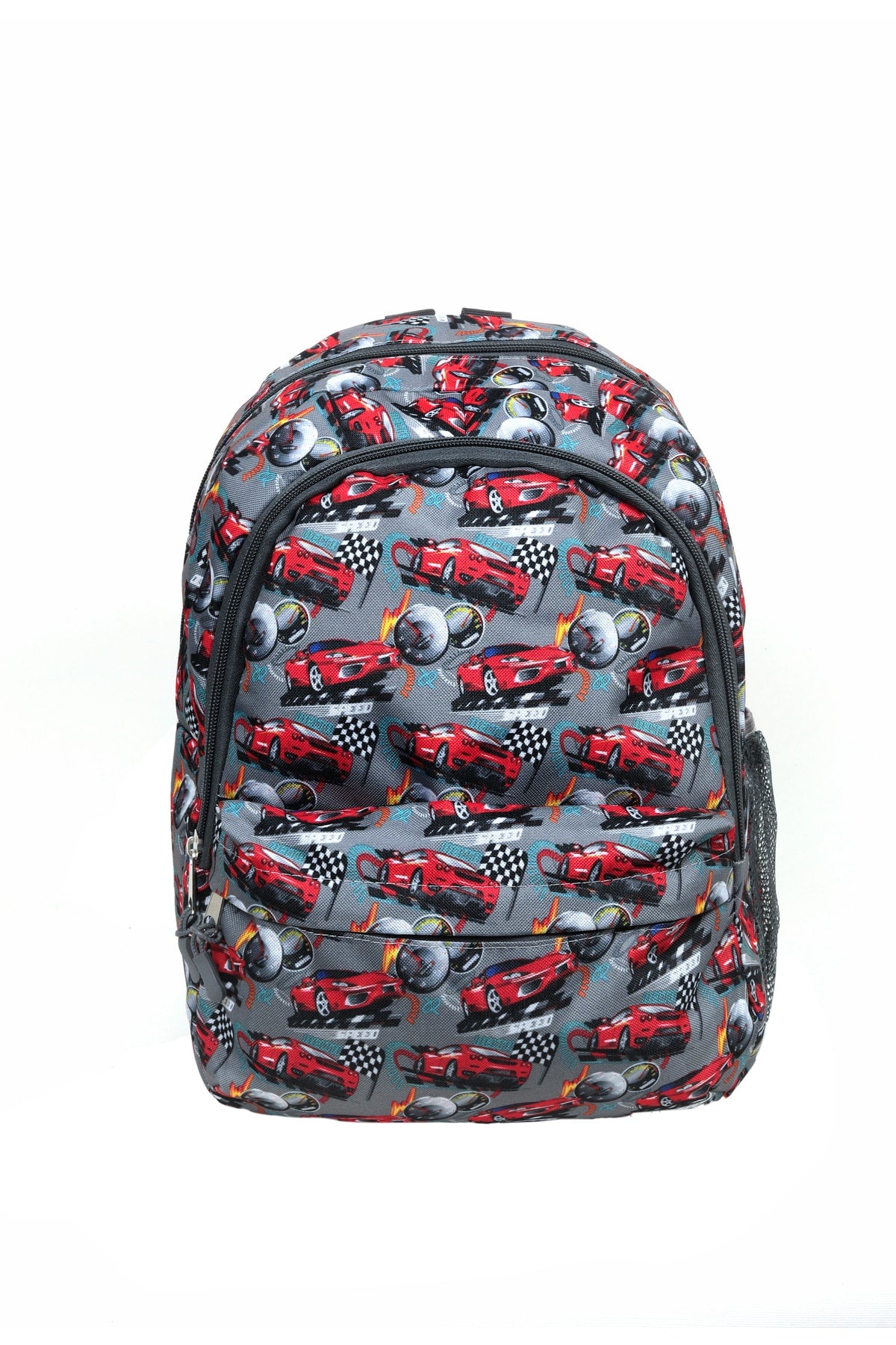 Car Patterned 3 Piece Primary School Bag