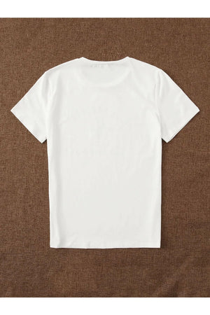 T-Shirt für Mädchen mit Rundhalsausschnitt und Schmetterlings-Print