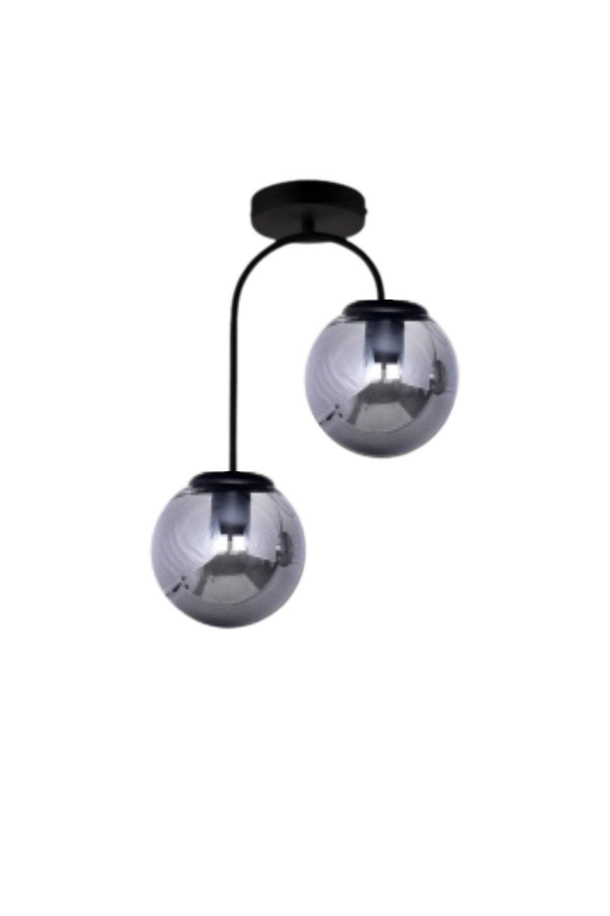 Otal 2-Piece Lounge Smoked Sphere Glass - Chandelier - Living Room - Kitchen - Hall