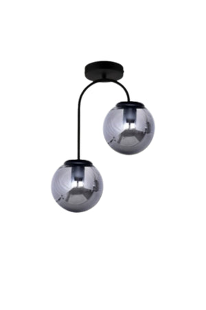 Otal 2-teiliges Lounge-Rauchglas mit Kugeln – Kronleuchter – Wohnzimmer – Küche – Flur