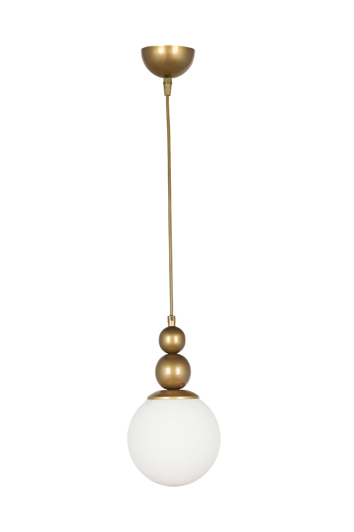 Infinite Single Kronleuchter Antikweiß Glas