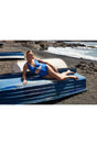 Blue Cut Out Tie Detailed Swimsuit TBBSS22MA0302 - Swordslife