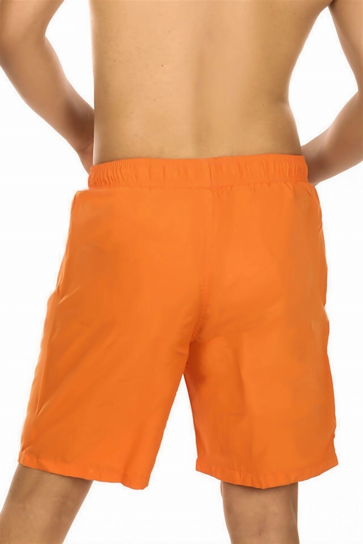 Men's Orange Two Pocket Marine Shorts