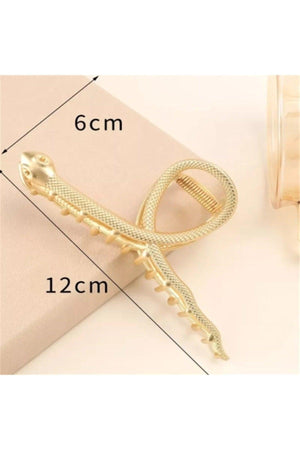 Steel Spring Snake Detailed Large Size Gold Metal Latch Buckle, Knob Buckle - Swordslife