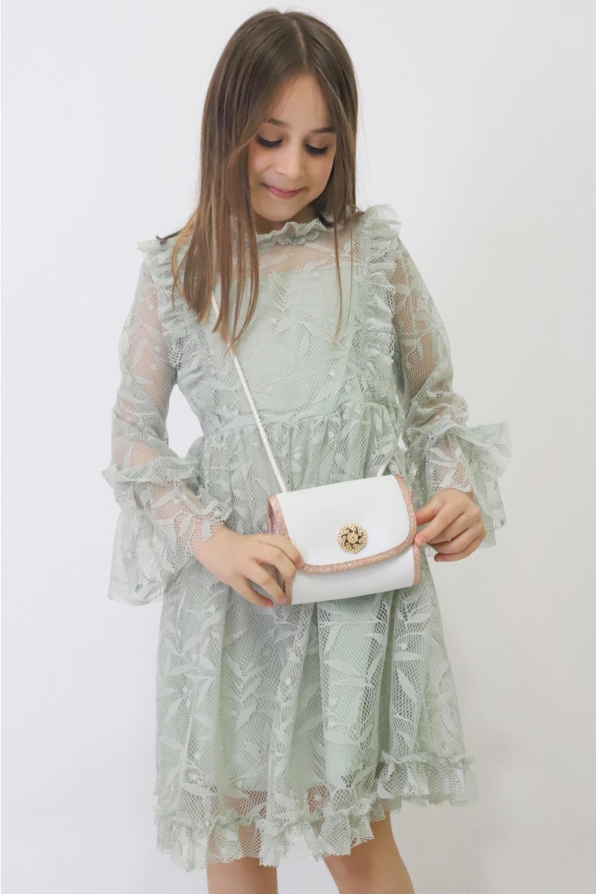 Girl Summer Dress With Bag (2026 New Season 134)