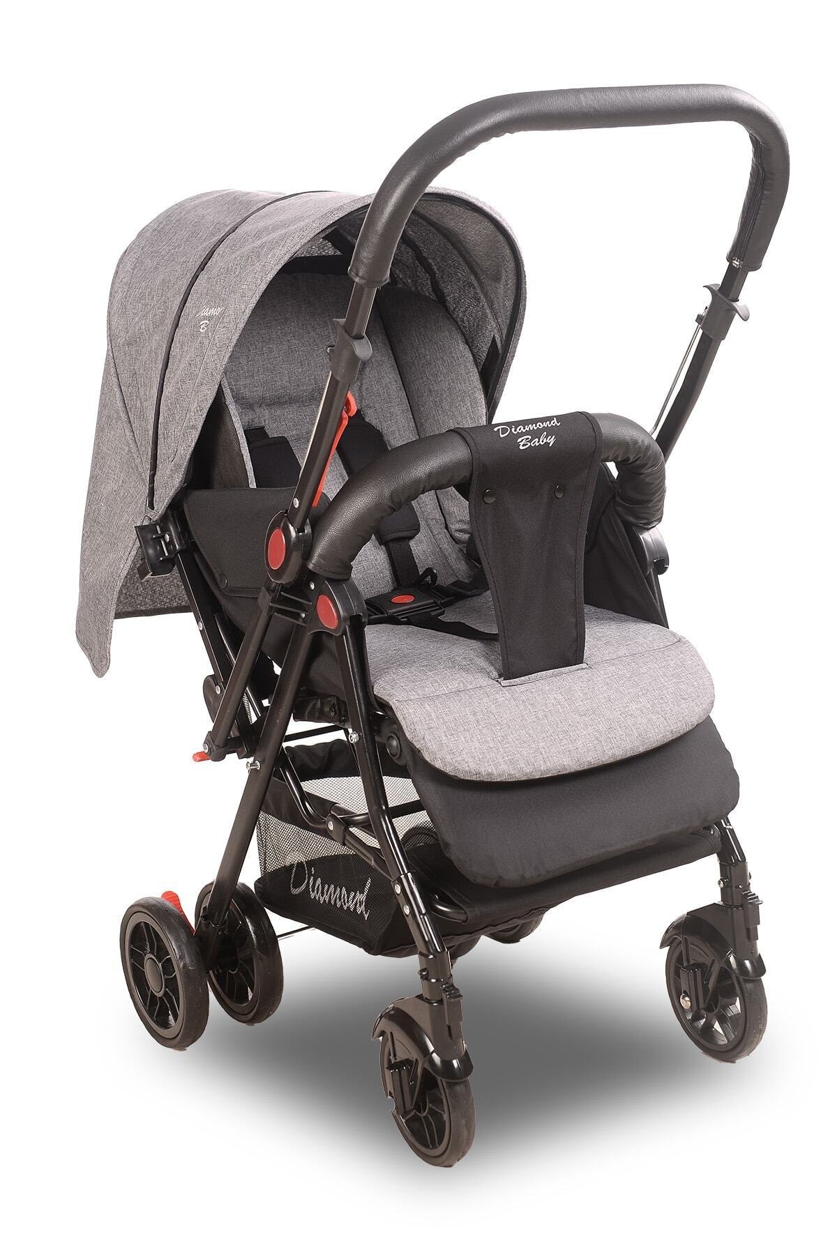 Gray Sapphire Reversible Baby Stroller