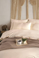Pure Natural 100% Cotton Yarn Dyed Washed Double Duvet Cover Set 200*220 - Swordslife