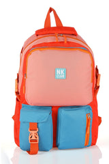 Hkn 9012 Primary School Backpack School Bag Multi-Compartment Puppy Mouth
