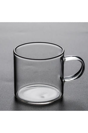 6 Piece Borosilicate 120 Ml Glass Coffee And Tea Cup