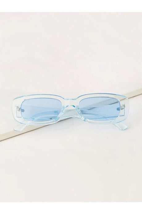 Chunky Transparent Blue Sunglasses - Swordslife