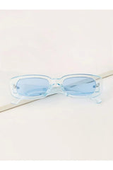Chunky Transparent Blue Sunglasses - Swordslife
