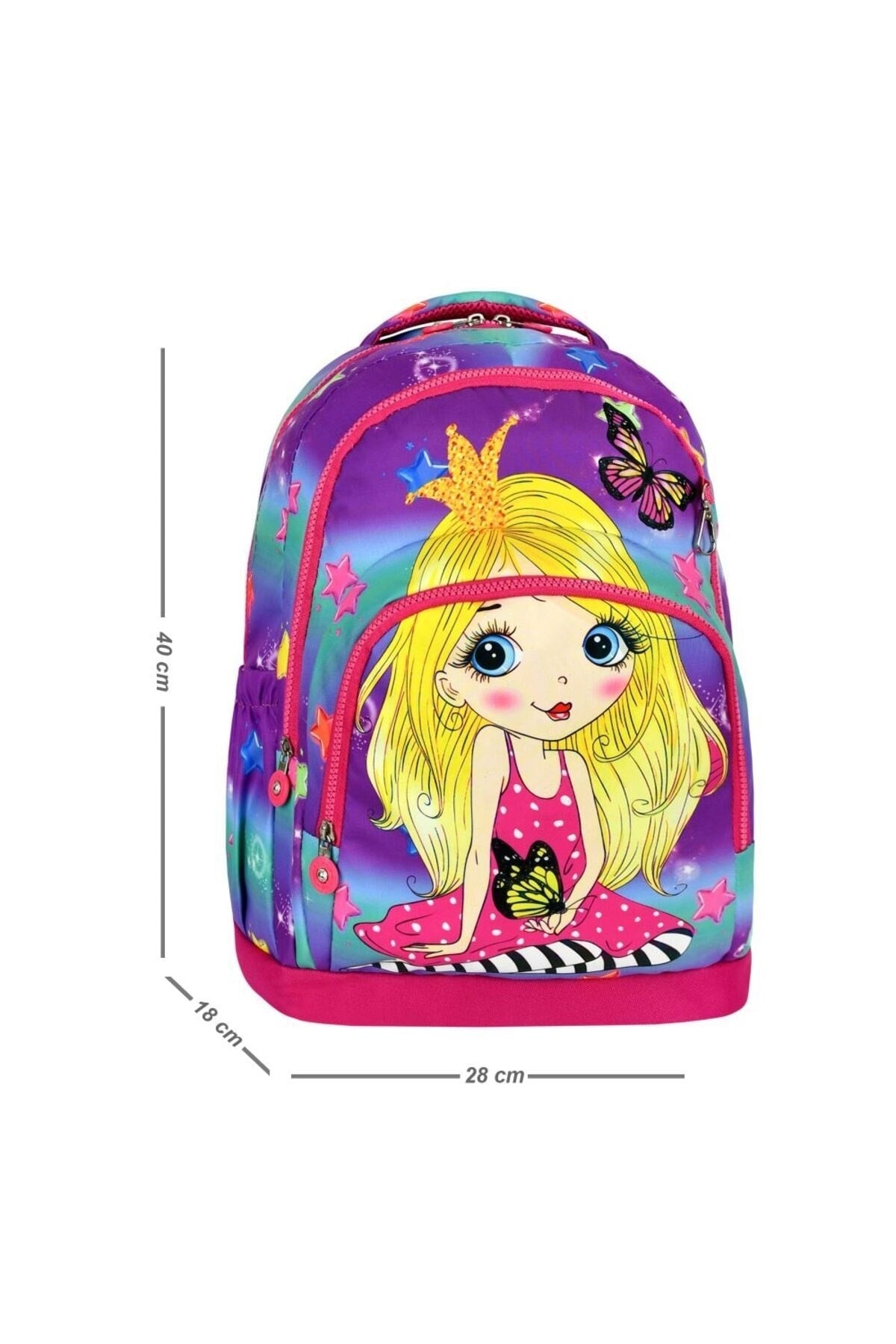 Yigit Boutique Bedruckte Schultasche für Mädchen