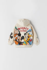 Ecru Color Unisex Kids Mickey Disney Printed Suit (BUY 1 SIZE UP)