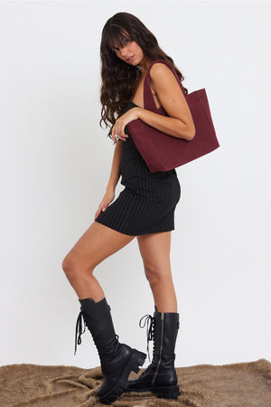 Kirschwachs-Canvas-Tasche