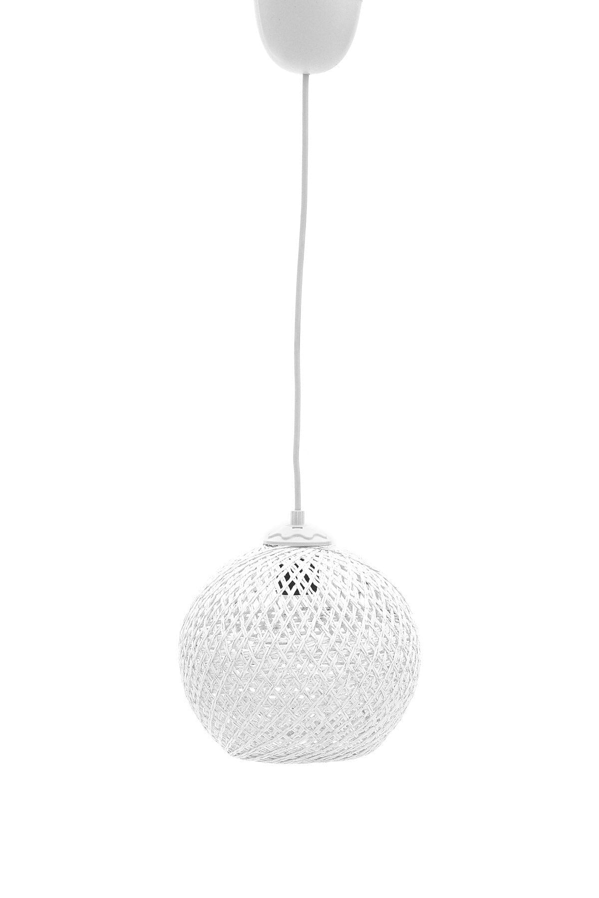 Balle Weiße Pendelleuchte Kugel-Kronleuchter (Weißes Aufhänger-Set)