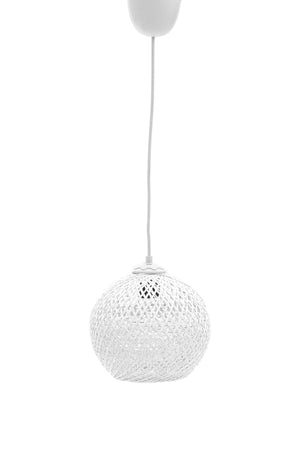 Balle Weiße Pendelleuchte Kugel-Kronleuchter (Weißes Aufhänger-Set)