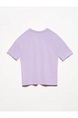 Women's Lilac Basic T-shirt 3683 - Swordslife
