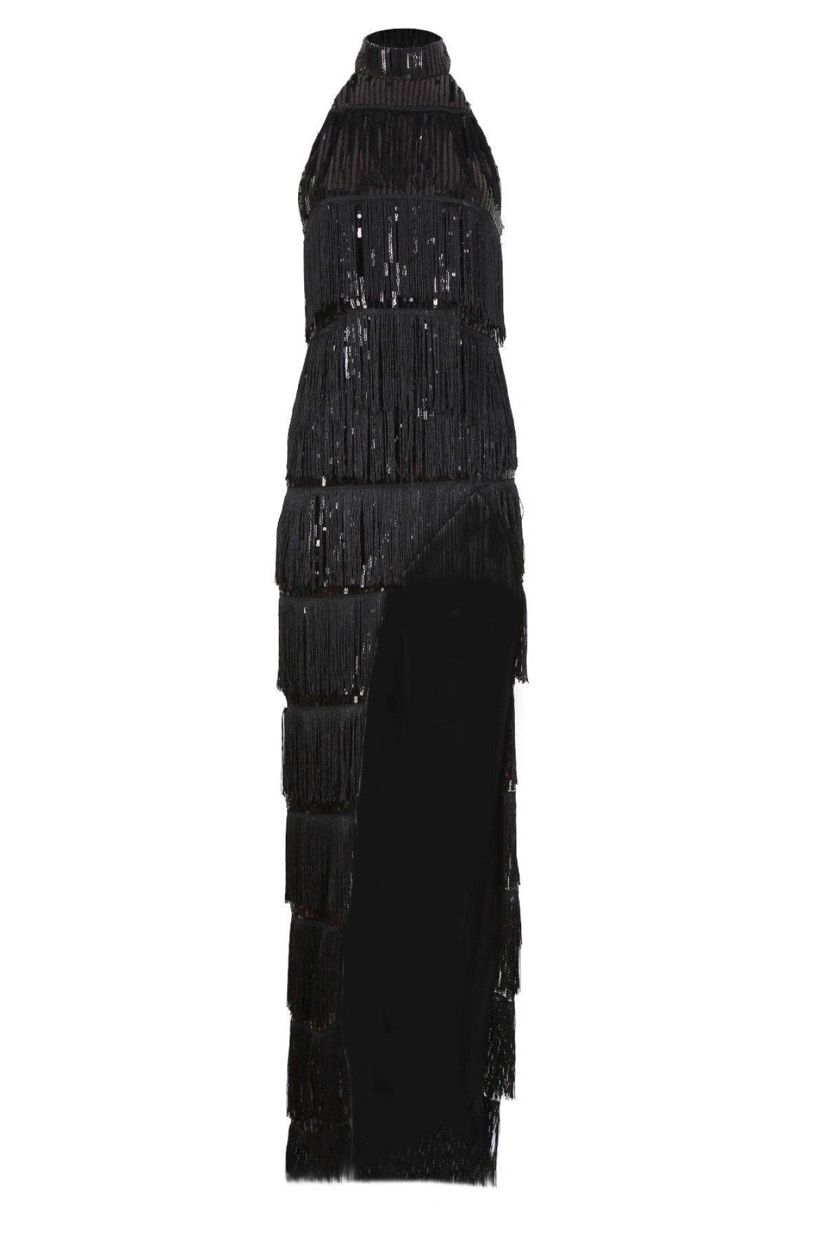 Black Evening Dress - Swordslife
