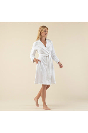 Valeri Women's Bathrobe White - Swordslife