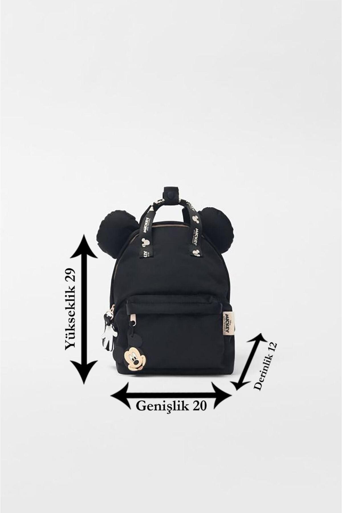 Kids Backpack With Mickey Mouse Detailed And Ears