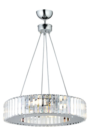 Luxus Diamant 47 cm Chrom Kronleuchter