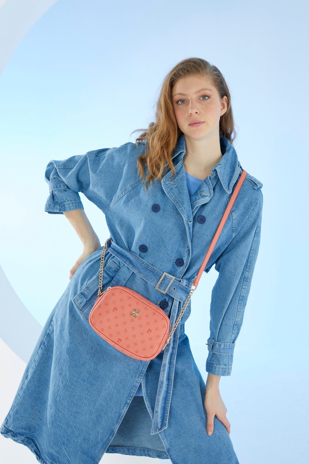 Coral Monogram Women's Shoulder Bag 05PO22Y1543