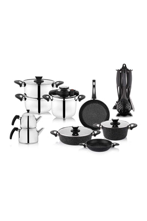 Grand Çelik - Yyçeyiz Set-20 Pcs.-Black