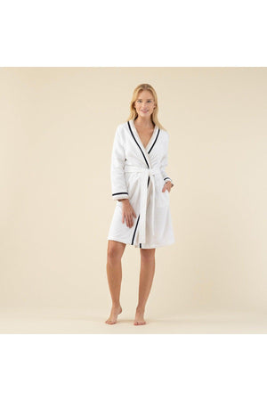 Duras Unisex Bathrobe White - Swordslife