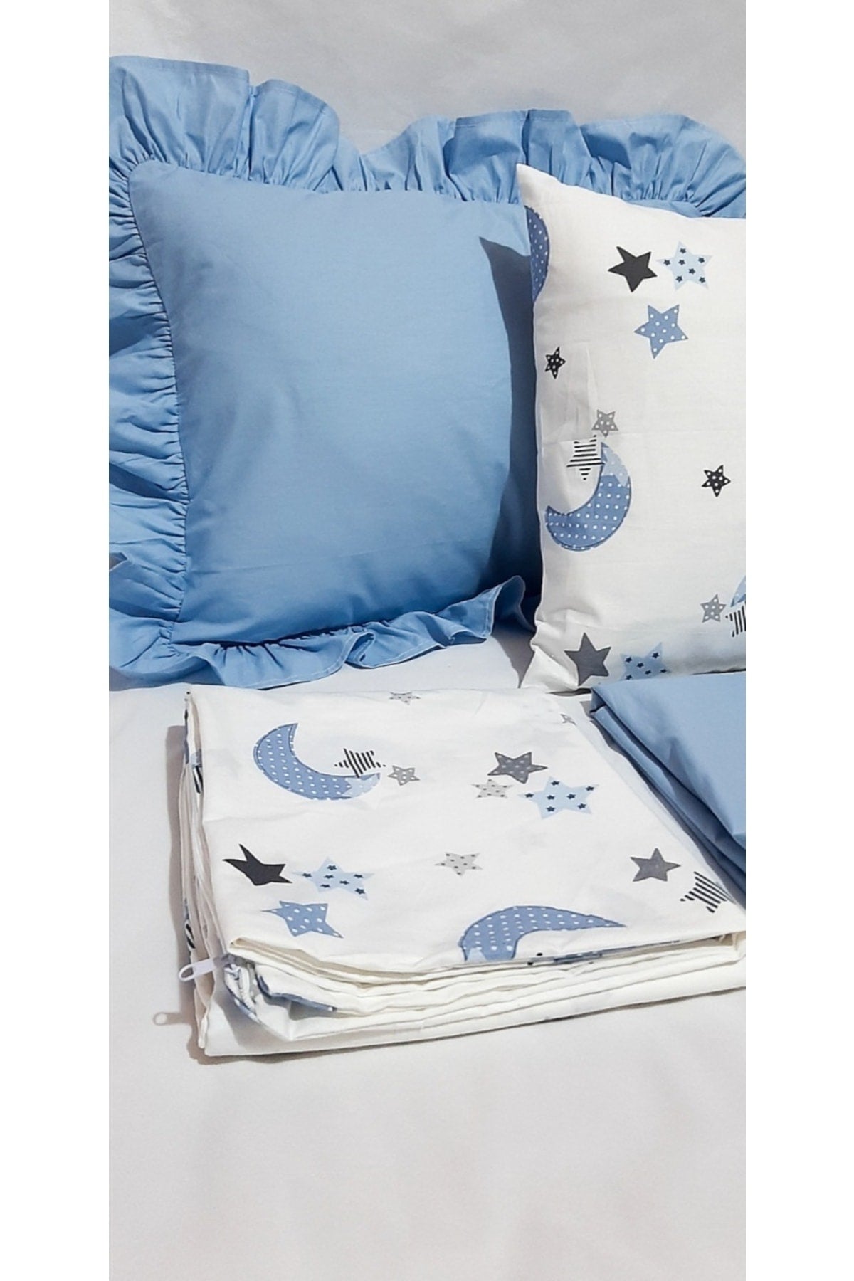 Park Crib Baby Duvet Cover Set Ay Dedeli 80X120 Duvet Cover 110X150 Bed Sheet 2 Pillows 35X45Cm