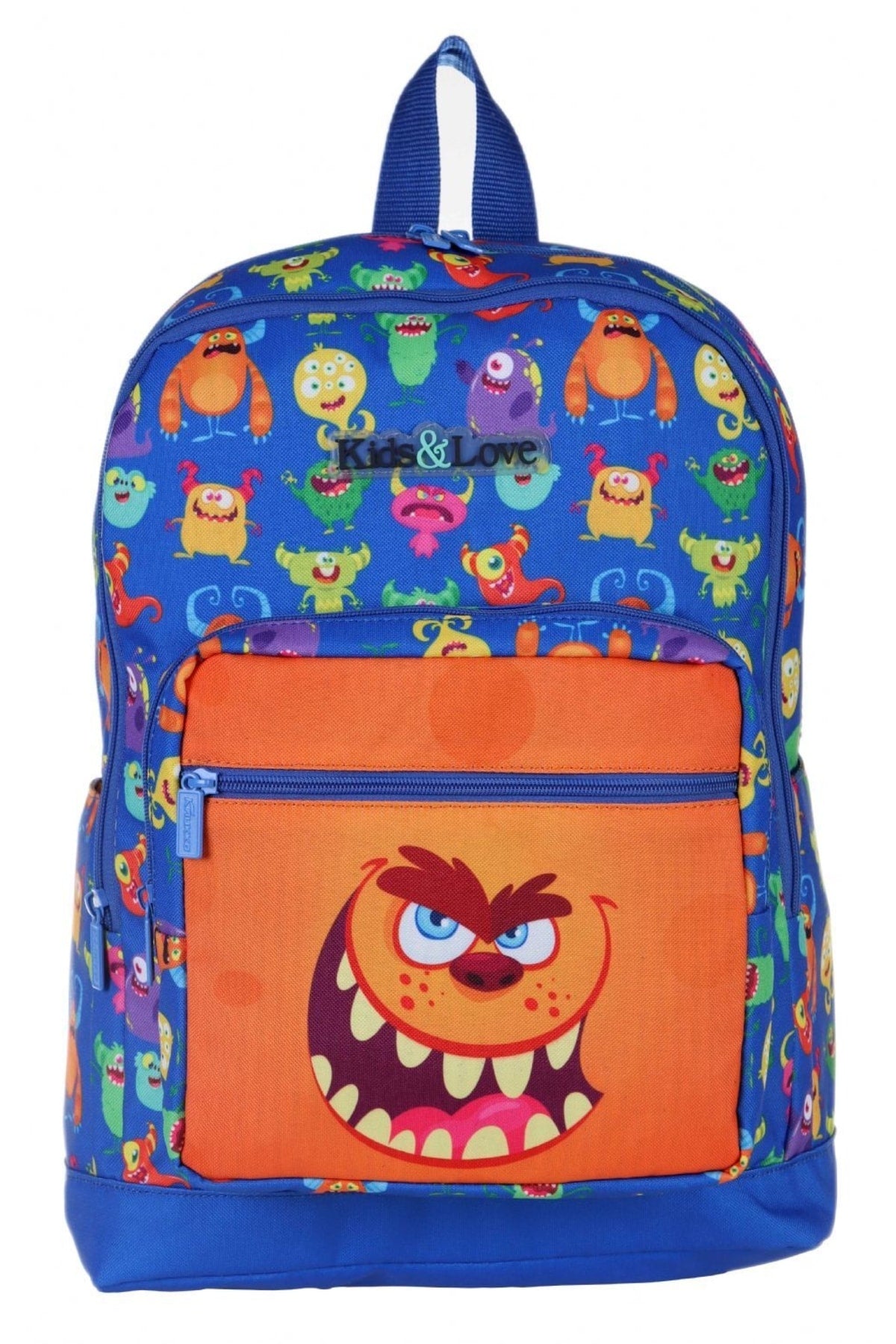 Kids&Love Blue Monsters Elementary School Bag Set - Boys