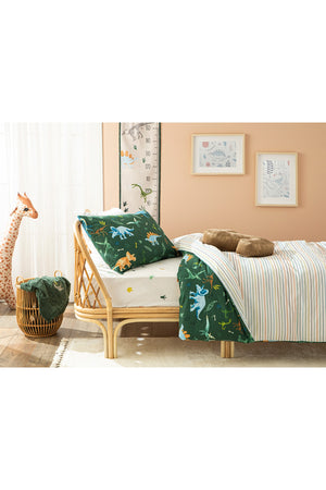 Din Bumbac Set De Pat Pentru C 160X220 Cm Green