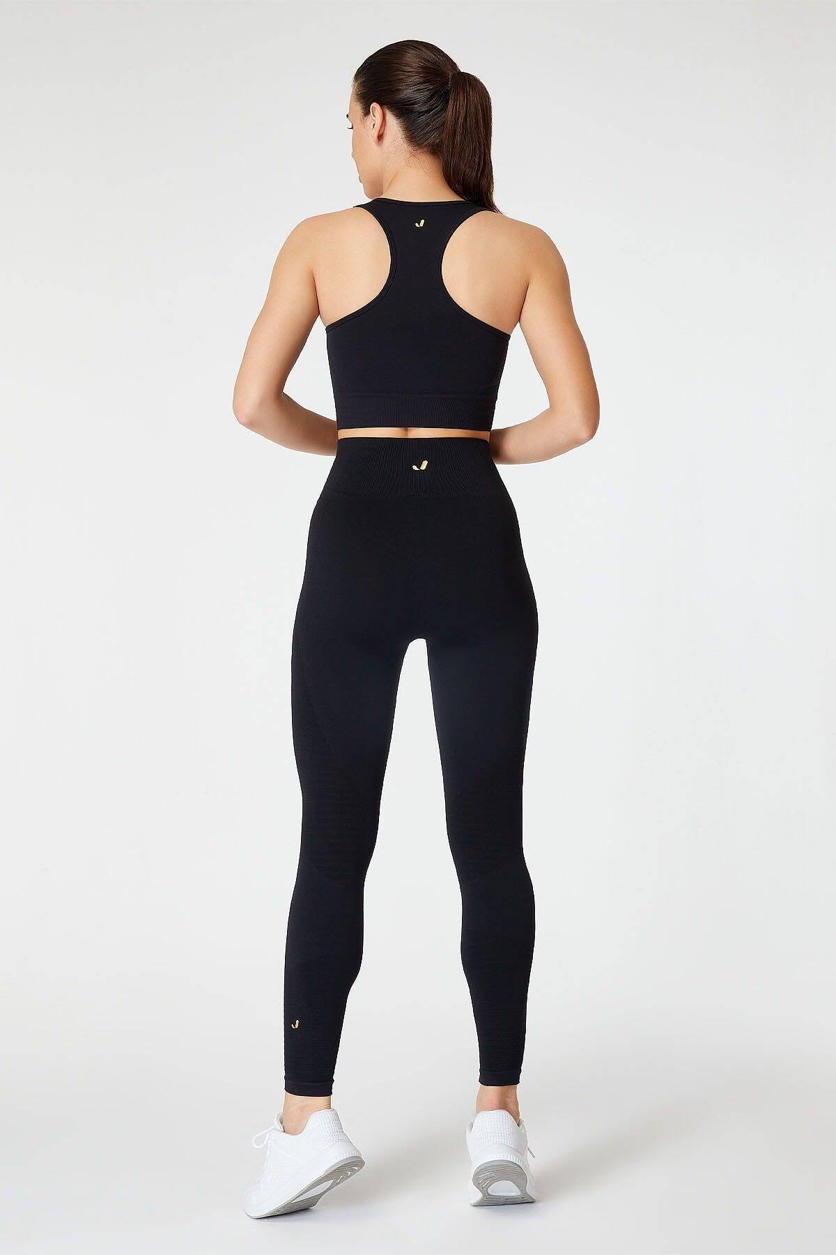 Gela High Waist, Flexible And Gathering Sports Leggings Black - Swordslife