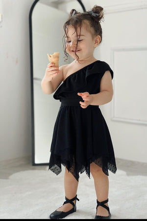 Girl'S Holiday Dress - Black