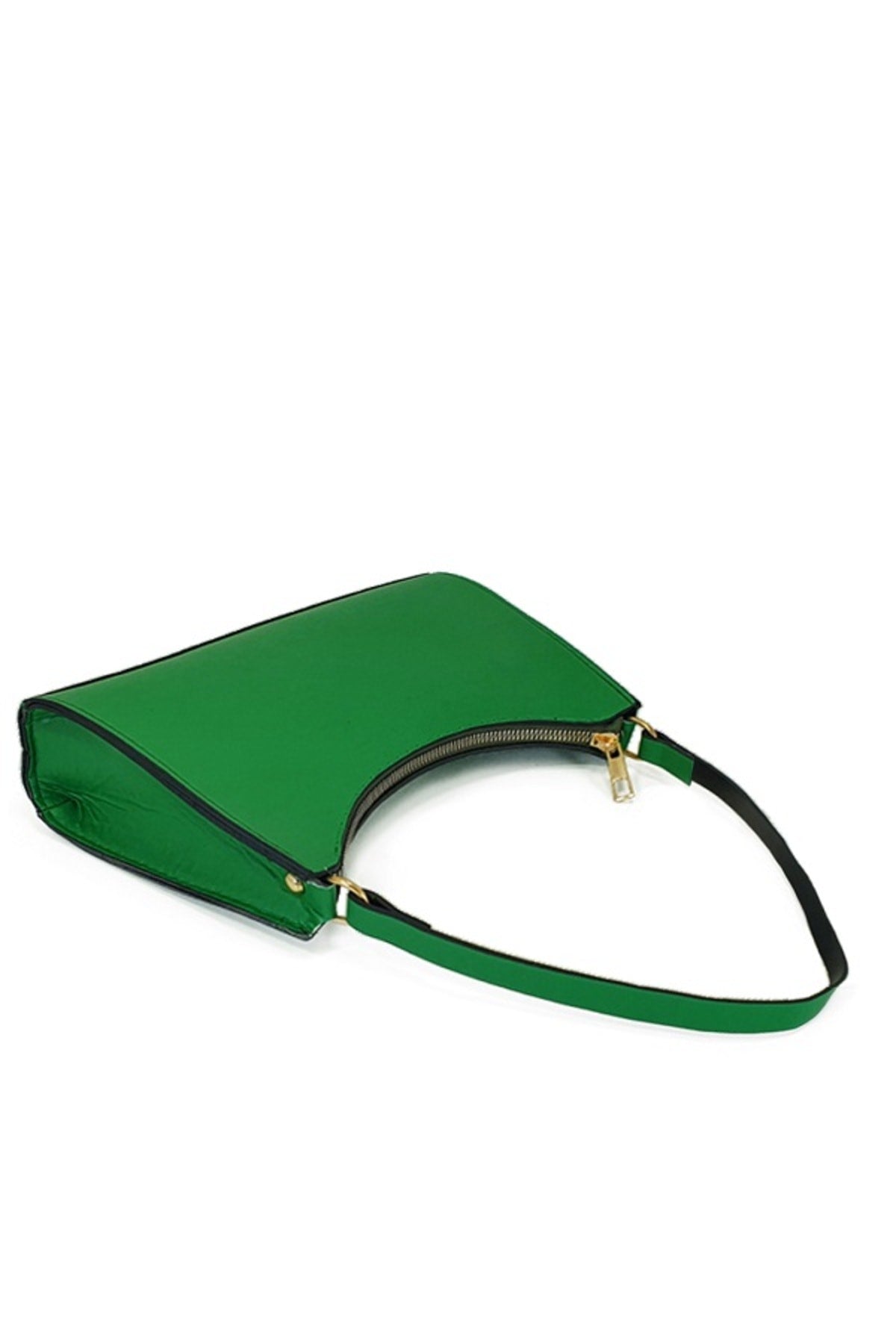Emerald Green Baguette Hand And Shoulder Bag