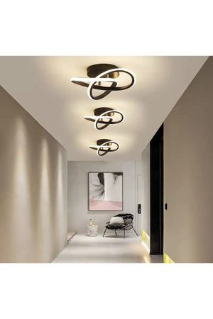 Boomerang Modern Plafonier Ceiling Led Chandelier Dark Brown Led Chandelier